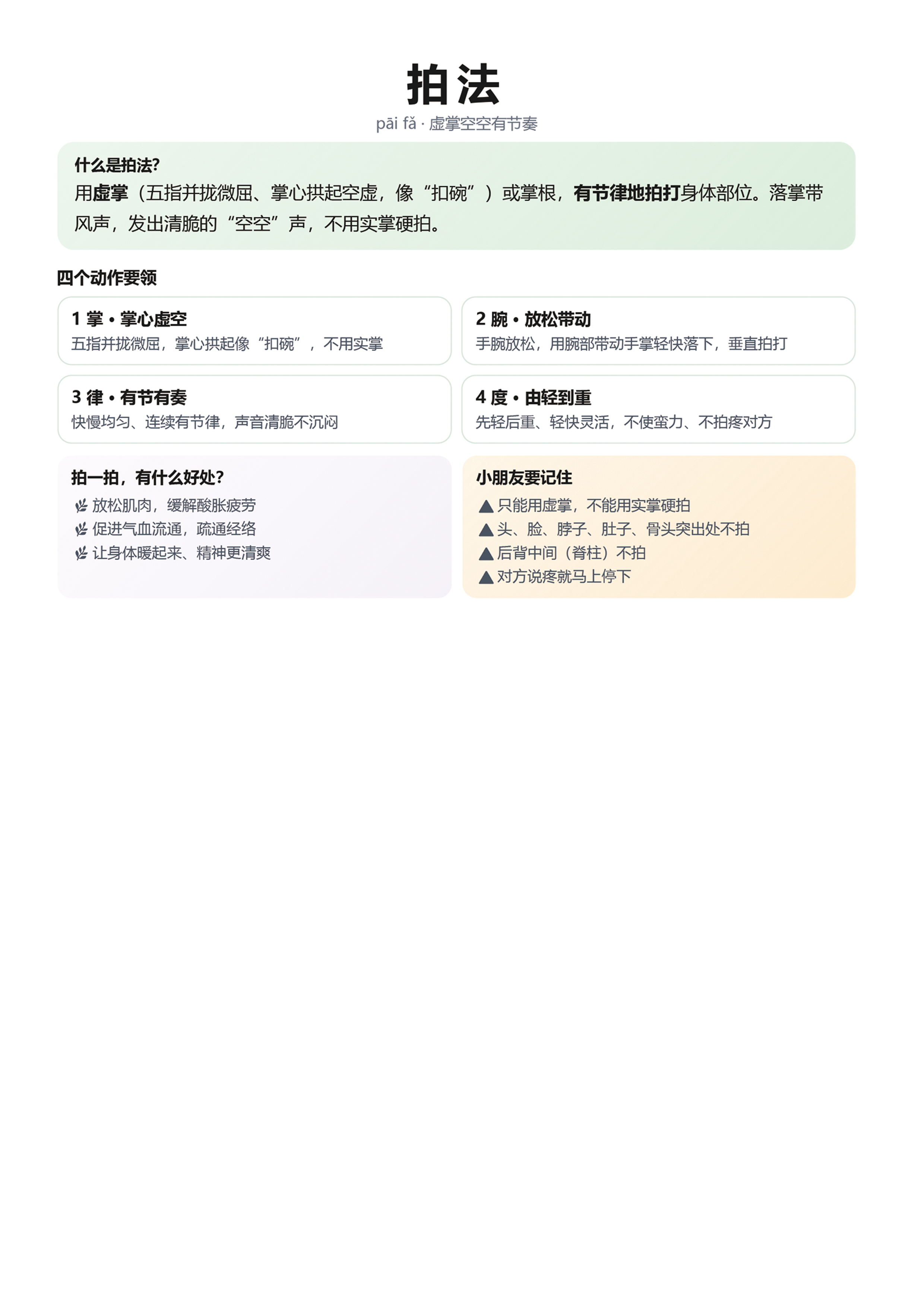 拍法详解