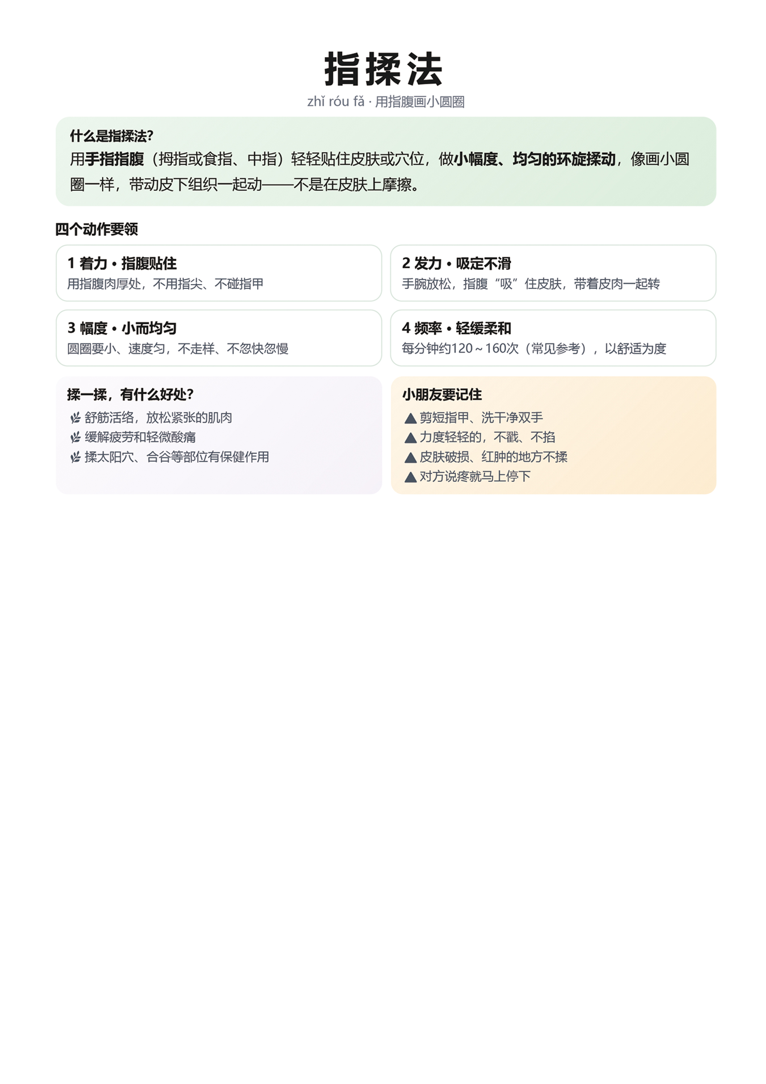 指揉法详解